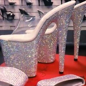 ❤️ Pleaser rhinestone heels